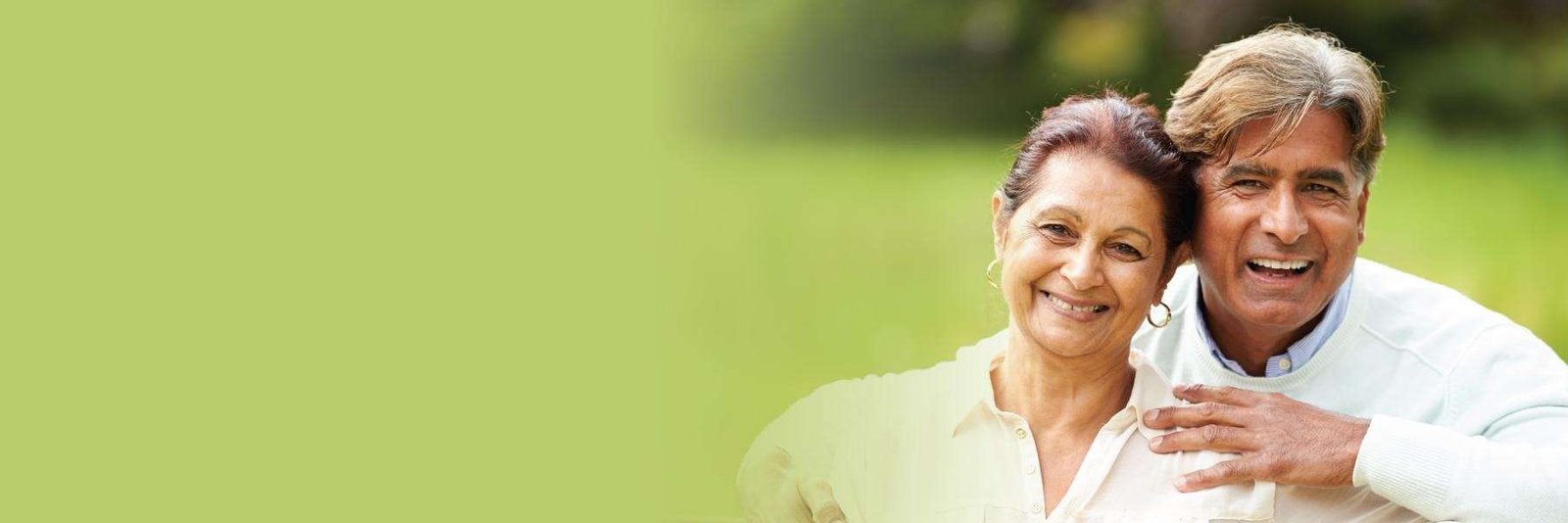 Older man and woman smiling after dental crown, los gatos ca